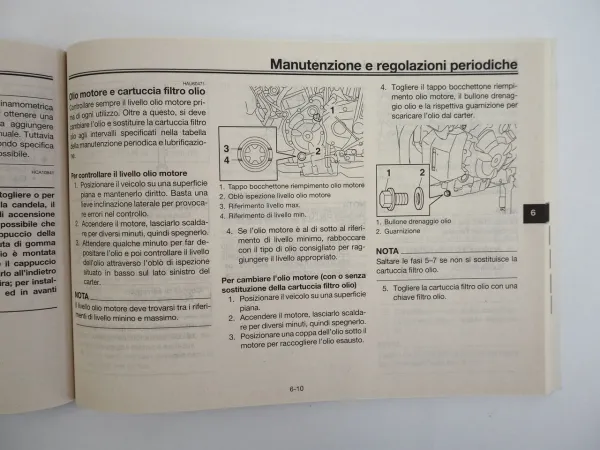 Yamaha MT07 MT07A Uso E Manutenzione Betriebsanleitung italienisch 2015