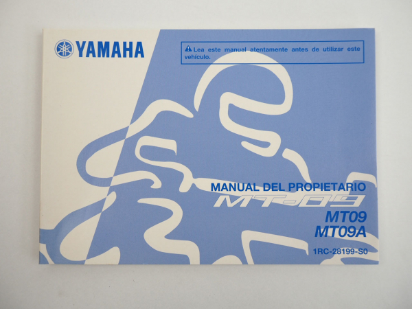 Yamaha MT09 MT09A Manual Del Propietario Betriebsanleitung spanisch 2013