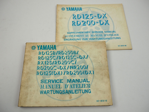 Yamaha RD125 RD200 B C C-DX DX Werkstatthandbuch Service Manual 1979
