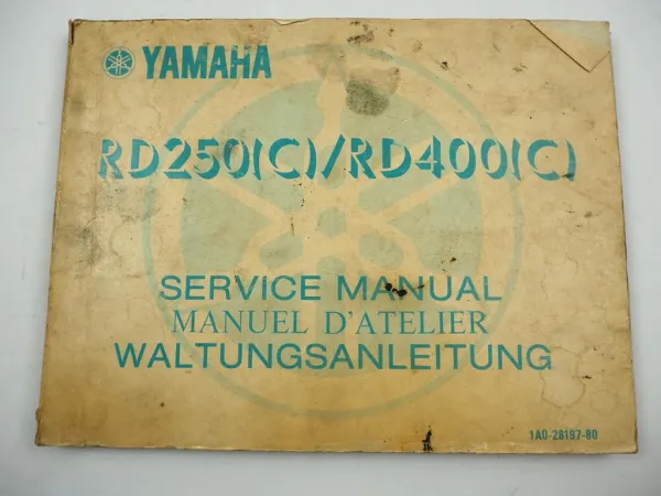 Yamaha RD250 C RD400C Reparaturanleitung Service Manual 1976 Manuel d Atelier 76