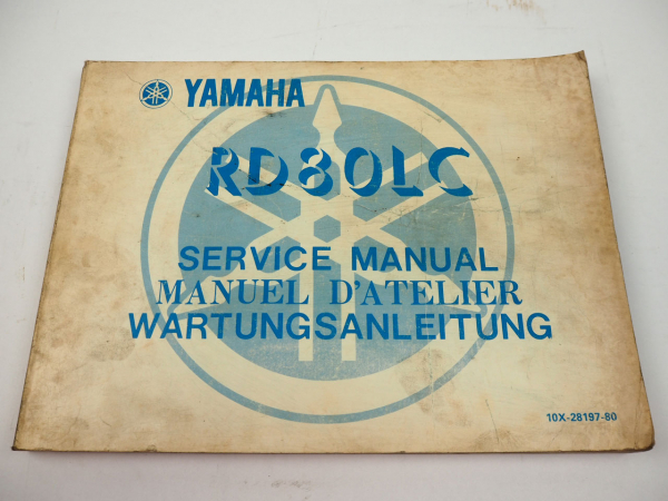 Yamaha RD80LC LC1 10X Werkstatthandbuch 01/82 Reparaturanleitung Service Manual