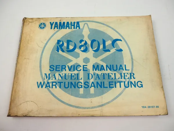 Yamaha RD80LC LC1 10X Werkstatthandbuch 1982 Reparaturanleitung Service Manual