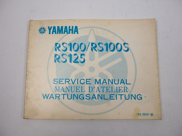 Yamaha RS100 RS100S RS125 Werkstatthandbuch Wartung Service Manual 1977
