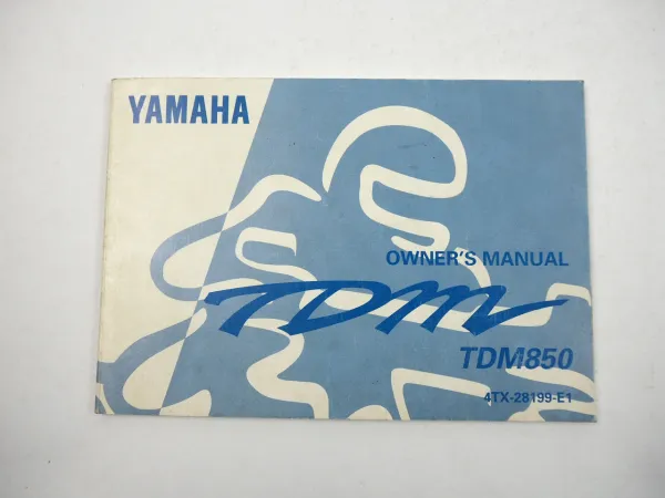 Yamaha TDM850 Owners Manual Betriebsanleitung 1996 englisch