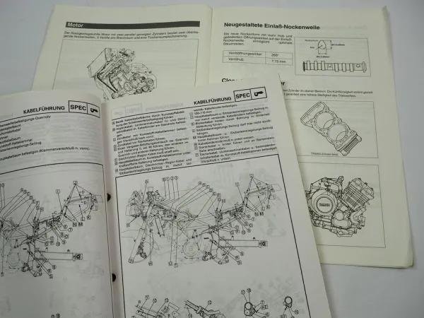 Yamaha TRX850 4UN Reparaturanleitung Werkstatthandbuch 1996 Wartungsanleitung