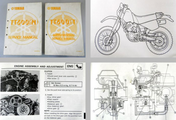 Yamaha TT600 N T Service Workshop Repair Manual Reparatur Werkstatthandbuch