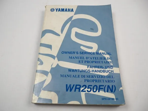 Yamaha WR250F WR250 F (N) 5FPH2 Reparaturanleitung Werkstatthandbuch 2000