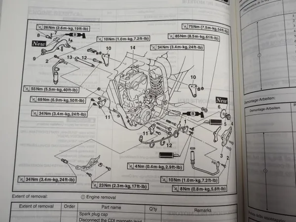Yamaha WR250F WR250 F (N) 5FPH2 Reparaturanleitung Werkstatthandbuch 2000