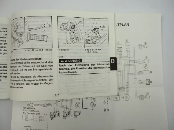 Yamaha XC125 3TE Bedienungsanleitung Owners Manual 1989