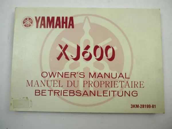 Yamaha XJ400 XJ500 XJ550 Betriebsanleitung Bedienungsanleitung Owners Manual