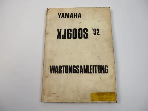 Yamaha XJ600S Werkstatthandbuch Reparatur Wartungsanleitung 1992