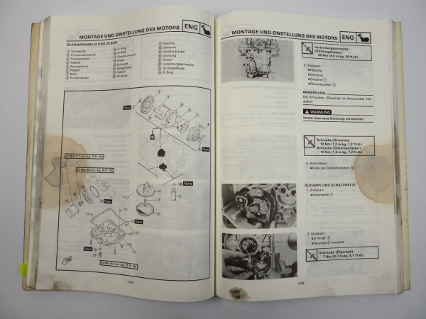 Yamaha XJ600S Werkstatthandbuch Reparatur Wartungsanleitung 1992
