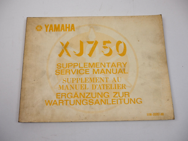 Yamaha XJ750 11M Werkstatthandbuch Ergänzung Service Manual 1981