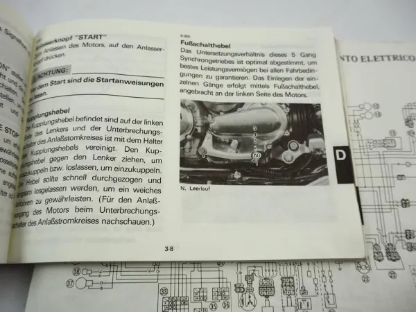 Yamaha XJ900F 3NG Betriebsanleitung Bedienungsanleitung Schaltplan Owner Manaul 1988