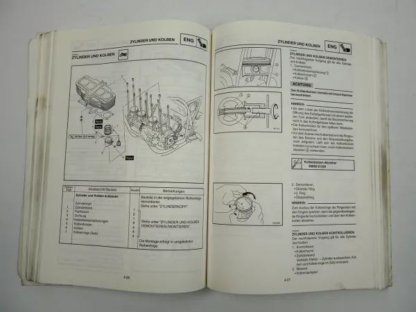 Yamaha XJR 1300 RP02 1999 Werkstatthandbuch Reparaturanleitung Wartungsanleitung