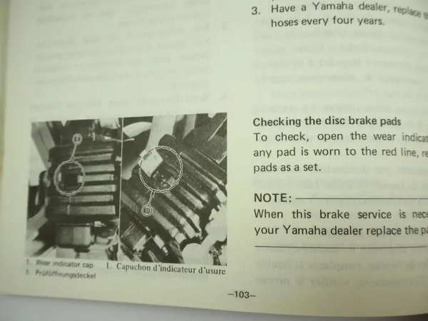 Yamaha XS250 XS360 Betriebsanleitung Bedienungsanleitung Owners Manual 1976