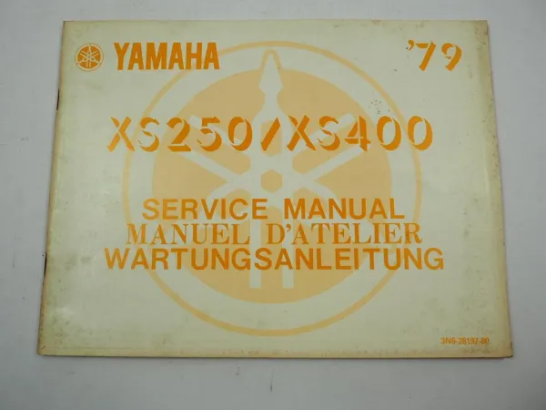 Yamaha XS250 XS400 1979 Ergänzung Reparaturanleitung Schaltplan Service Manual Supplement