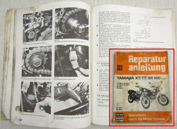 Yamaha XT TT SR 500 1-Zyl. ab 1975-1979 Werkstatthandbuch Reparaturanleitung