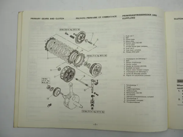 Yamaha XT550 28E 30H 28K Werkstatthandbuch Ergänzung 1983