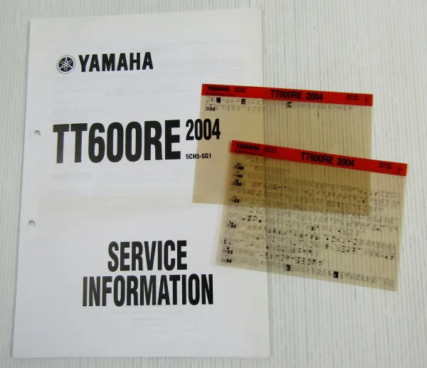Yamaha XT600RE 2004 Service Information Wartung + Repair Manual englisch