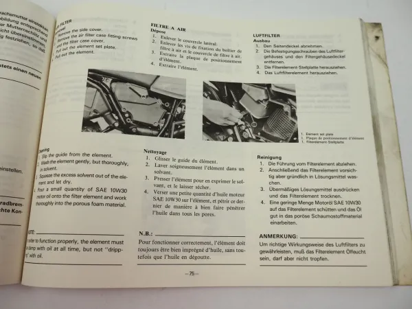 Yamaha XT600Z 34L Werkstatthandbuch Ergänzung ab Bj 1983 Reparaturanleitung
