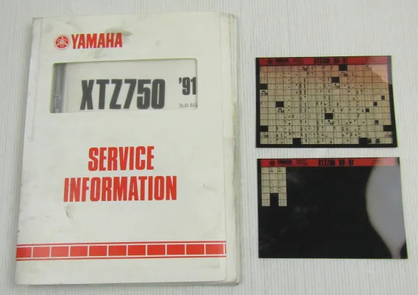 Yamaha XTZ750 1989-1991 Service Information + Wartungsanleitung