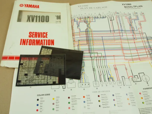 Yamaha XV1100 1996 Service Information Wartungsanleitung