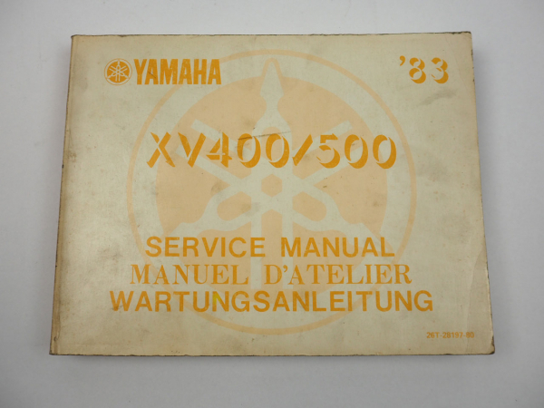 Yamaha XV400 26T XV550 26R Werkstatthandbuch Reparaturanleitung 03/1983