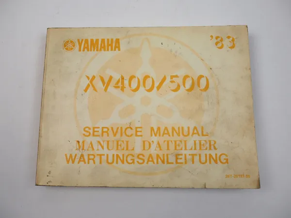 Yamaha XV400 26T XV550 26R Werkstatthandbuch Reparaturanleitung 1983