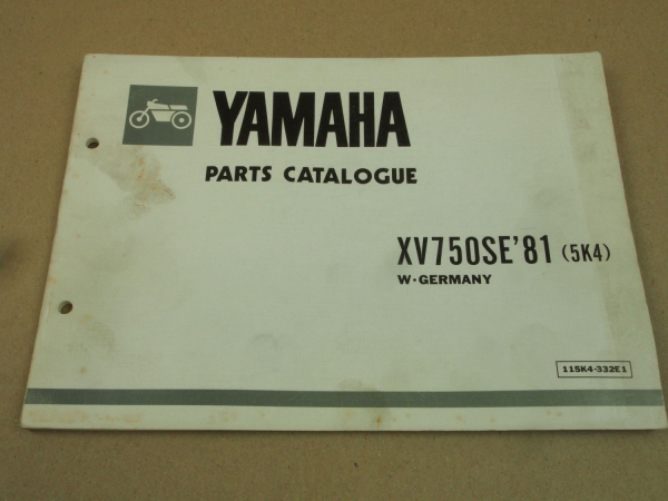 Yamaha XV750SE 1981 5K4 Spare Parts List Catalogue Ersatzteilliste