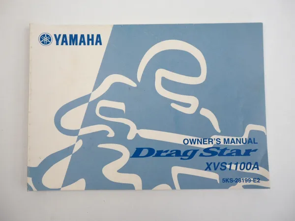 Yamaha XVS1100A Drag Star Owners Manual Bedienungsanleitung englisch 2000