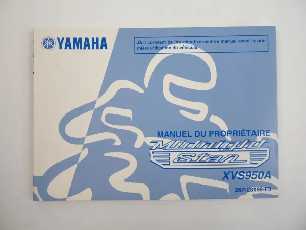 Yamaha XVS950A Midnight Star Manuel du Proprietaire Betriebsanleitung 2011