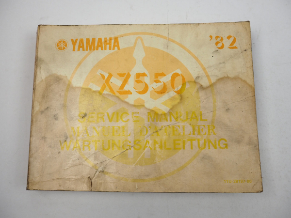Yamaha XZ550 11U Werkstatthandbuch Wartung Service Manual 1982