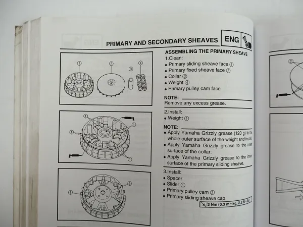 Yamaha YFM450FA 5ND Quad Werkstatthandbuch Service Manual 2003 englisch