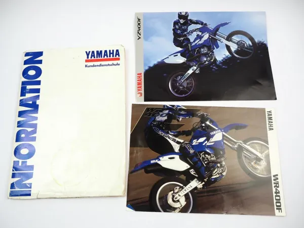 Yamaha YZ400F Motorrad Kundendienst Schulung Prospekt 1998/99