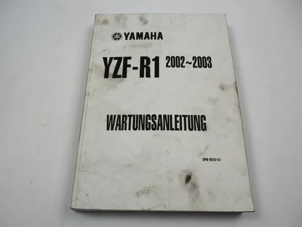 Yamaha YZF R1 (P) 5PW1 Werkstatthandbuch Reparatur Wartungsanleitung 2002 - 2003