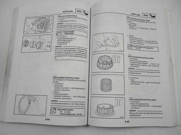 Yamaha YZF R1 (P) 5PW1 Werkstatthandbuch Reparatur Wartungsanleitung 2002 - 2003