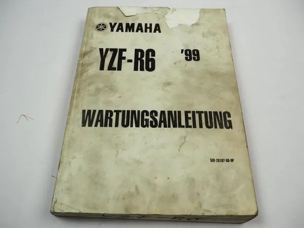 Yamaha YZF R6 RJ03 1999 Werkstatthandbuch Wartungsanleitung Reparaturanleitung