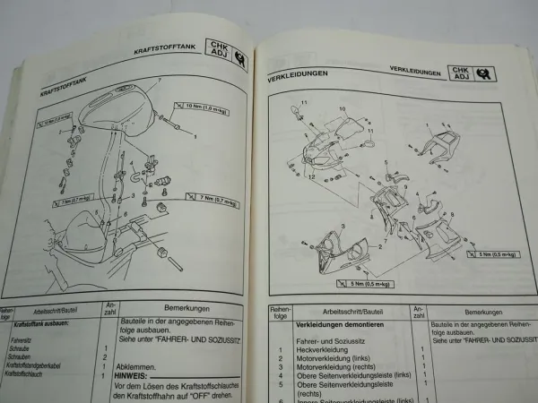 Yamaha YZF R6 RJ03 1999 Werkstatthandbuch Wartungsanleitung Reparaturanleitung