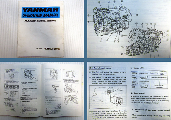Yanmar 4JH2-DTE Marine Diesel Engine operation manual