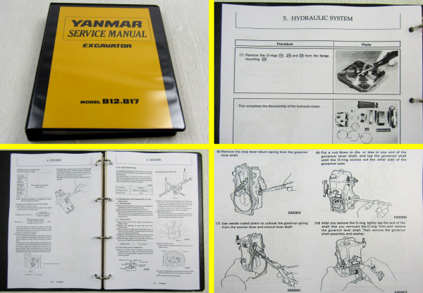 Yanmar B12 B17 Service Manual Excavator