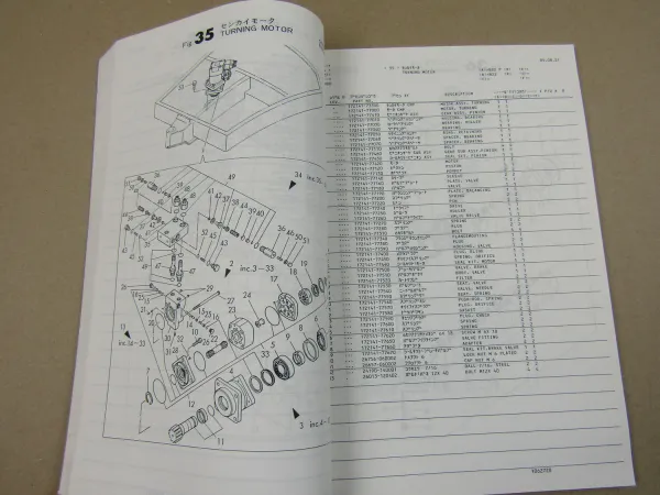 Yanmar B22 Crawler backhoe Bagger Parts List Ersatzteilliste in engl 1989
