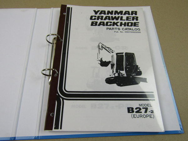 Yanmar B27-2 CR PR Crawler Parts Catalog Ersatzteilliste in engl 11/1992