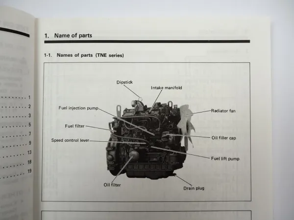 Yanmar TNE Serie Motor Bedienungsanleitung Wartung Betrieb 2TNE 3TNE 4TNE