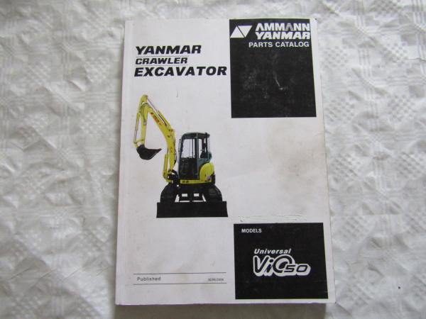 Yanmar Universal ViO50 Crawler Excavator Spare Parts List 04/2008