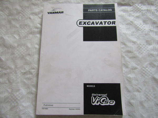 Yanmar Universal ViO50U Excavator Spare Parts List 04/2008