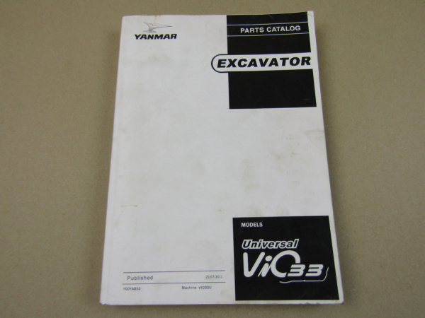 Yanmar ViO 33 Universal Excavator Bagger Ersatzteilliste Parts List 2011