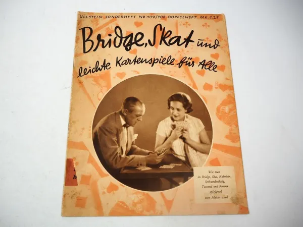 Zeitschrift Ullstein Sonderheft Nr. 107 Bridge Skat Kartenspiele 1930er Jahre