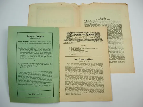 Zeitschrift zum 22. Deutschen Geographentages in Karlsruhe 1927