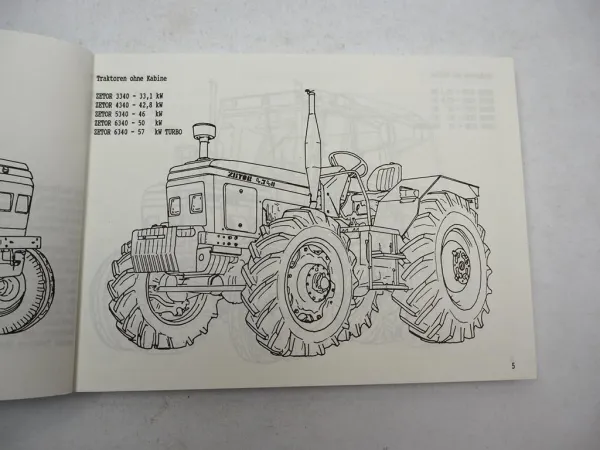 Zetor 3320 4320 5320 6320 3340 bis 6340 Horal Turbo Betriebsanleitung 1993